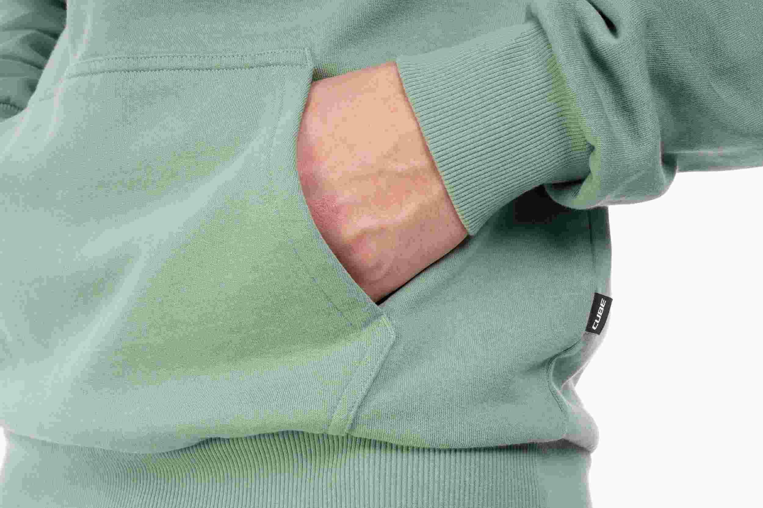 Cube Organic Grid Freizeit Hoodie / Pullover light grün 2027