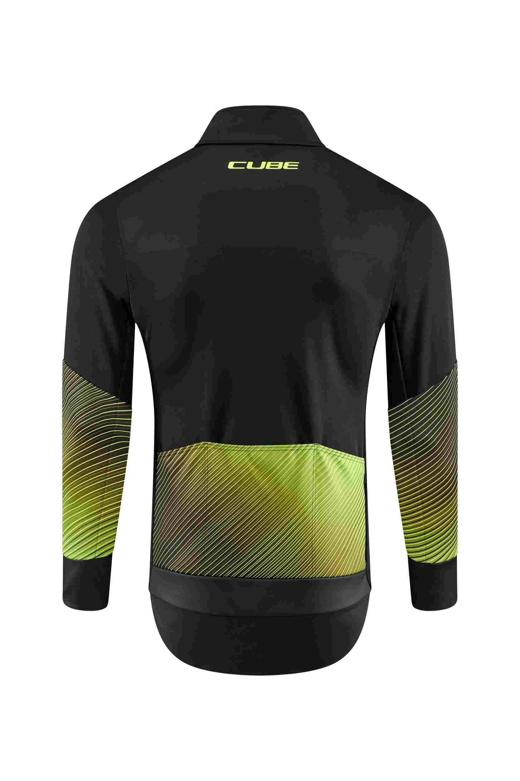 Cube Blackline Safety Softshell Fahrrad Jacke gelb / schwarz 2025