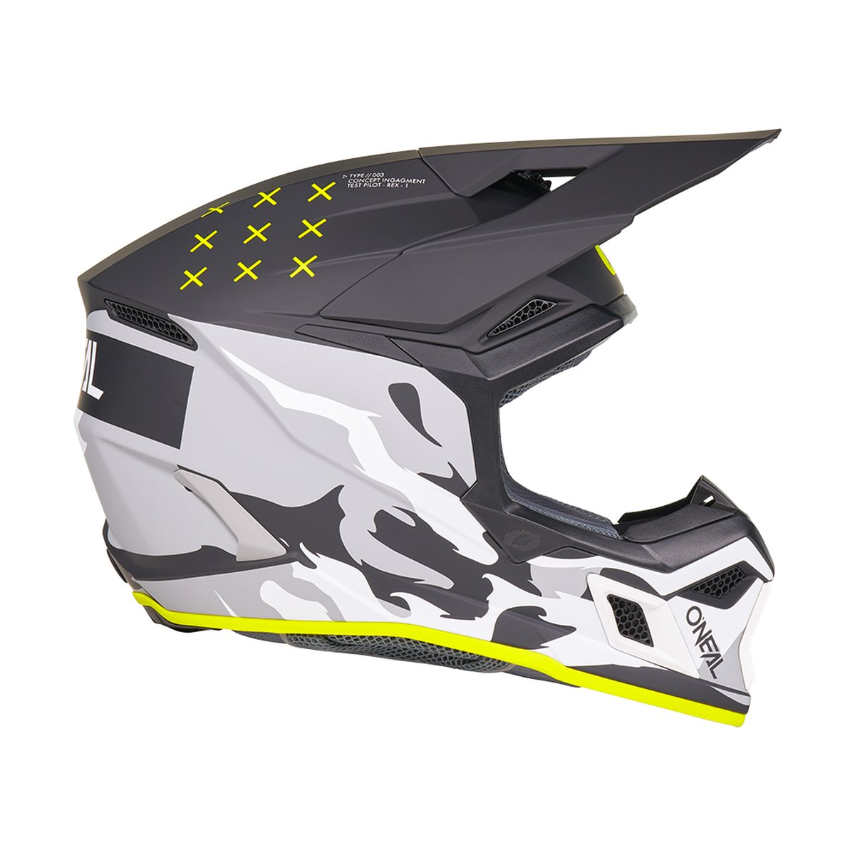 O'Neal 3SRS Heat Motocross Enduro MTB Helm schwarz/grau 2027