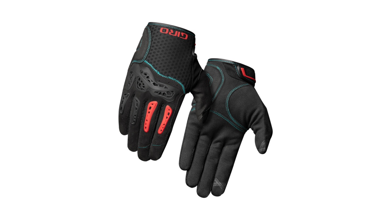 Giro Gnar Fahrrad Handschuhe lang schwarz/rot 2023