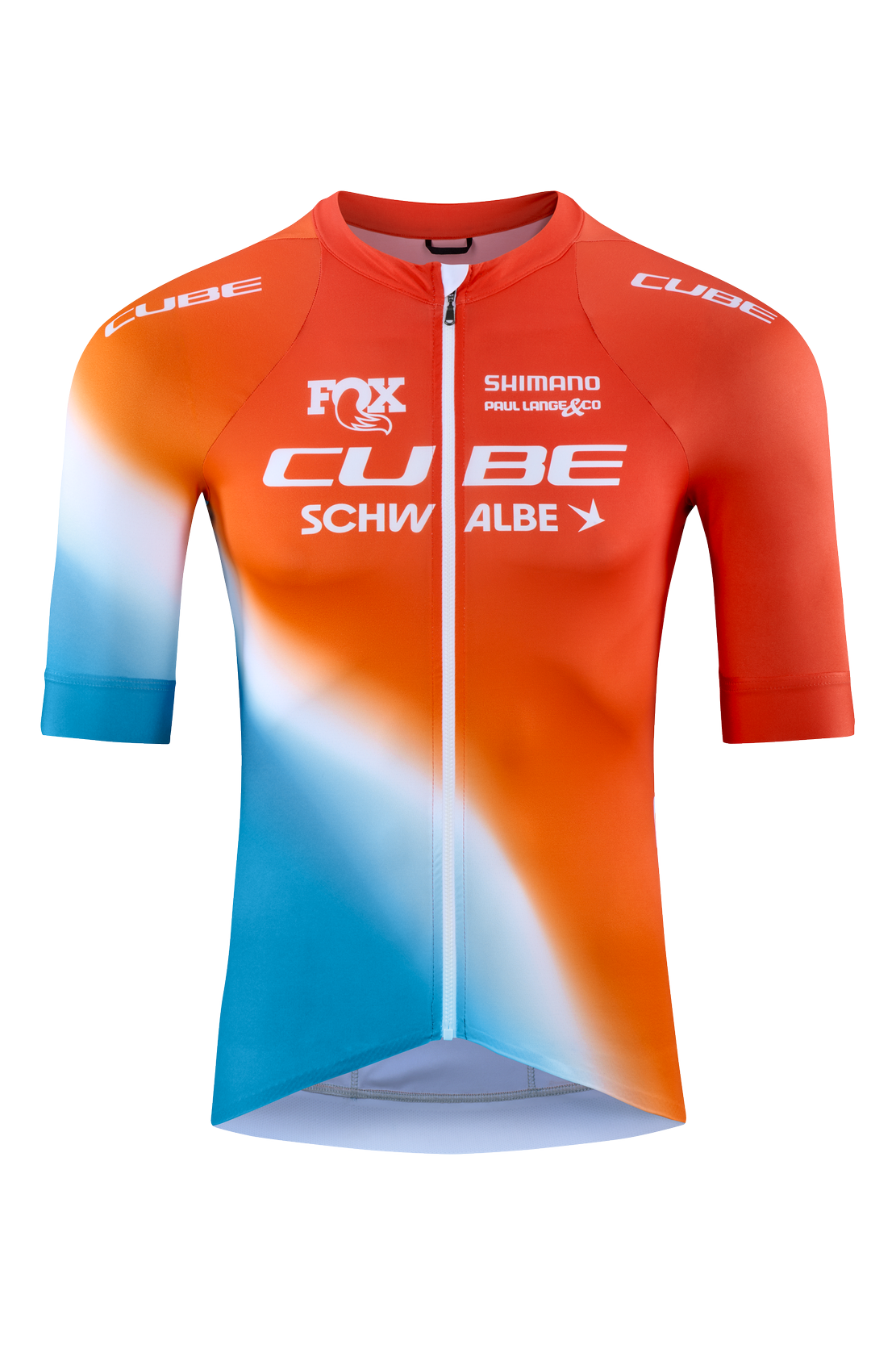 Cube Road / XC X Factory Racing Fahrrad Trikot kurz orange 2026