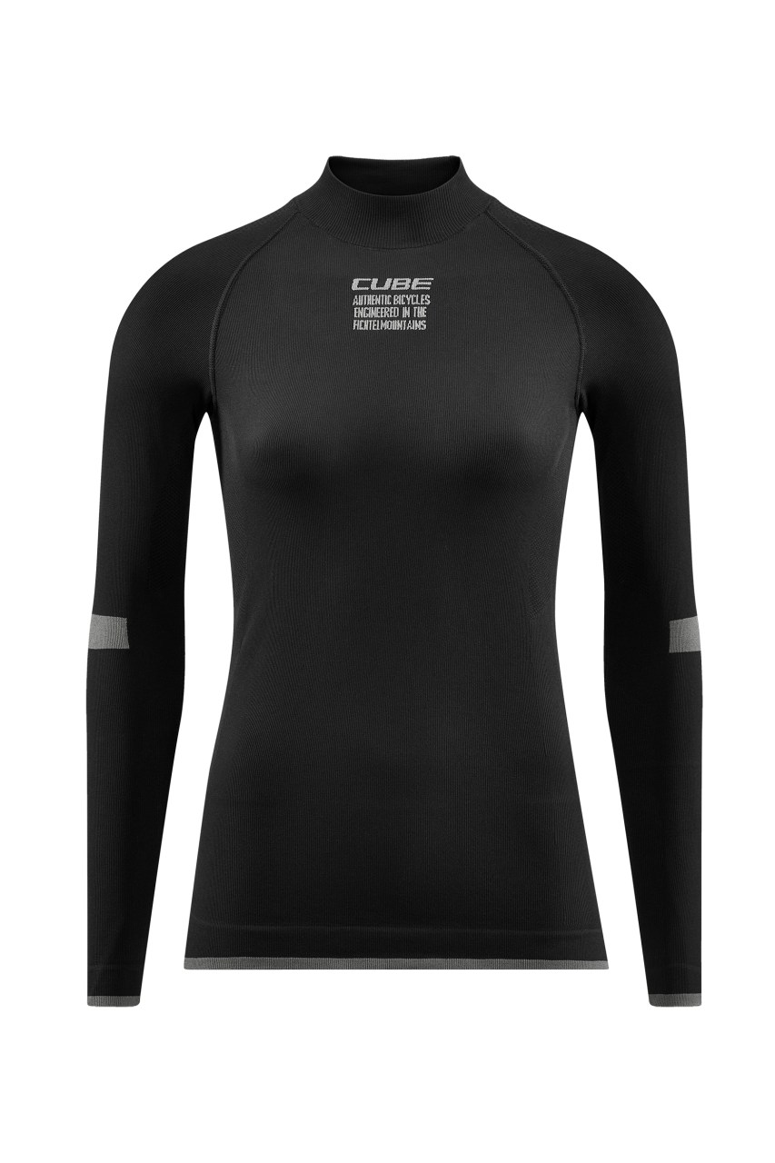 Cube Race Be Warm Damen Fahrrad Unterhemd lang schwarz 2027
