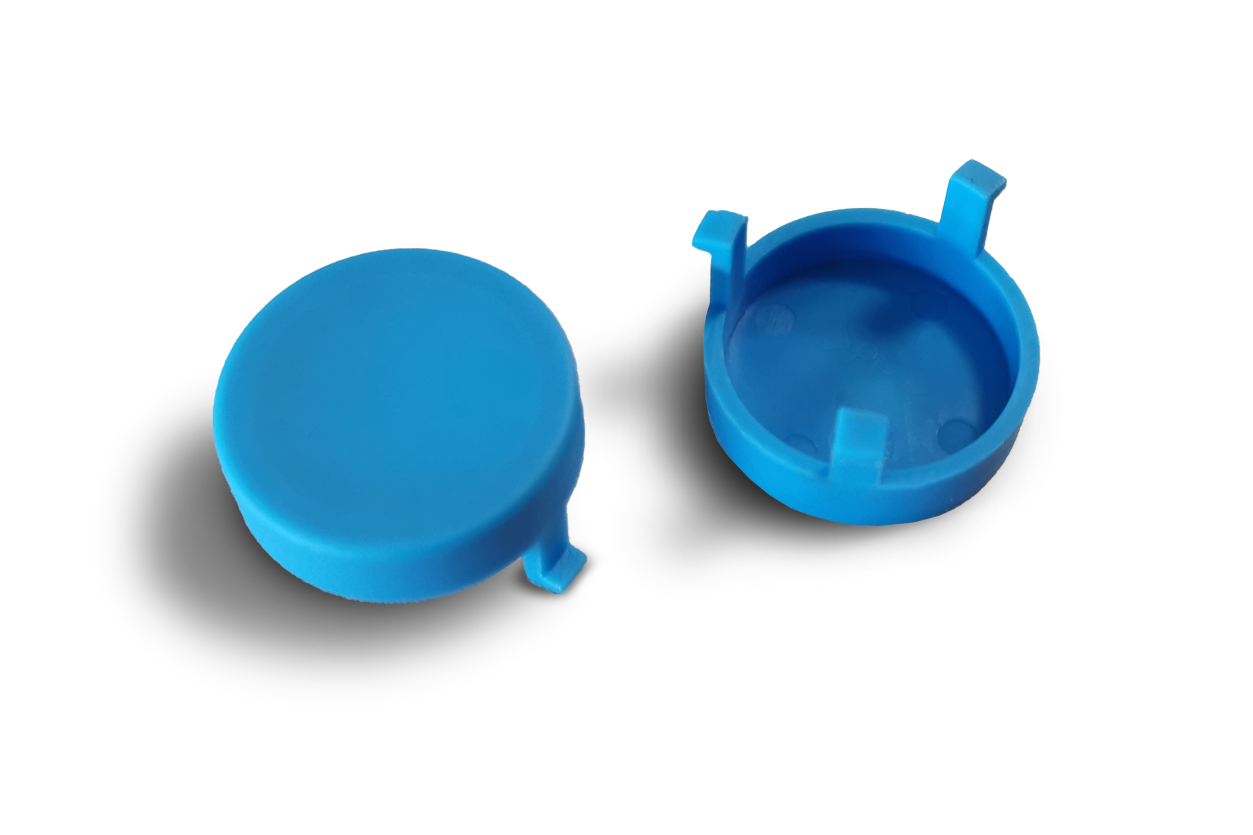 Cube Schiebebügel Knopfkappe für Kinder Fahrradanhänger Double CMPT blau