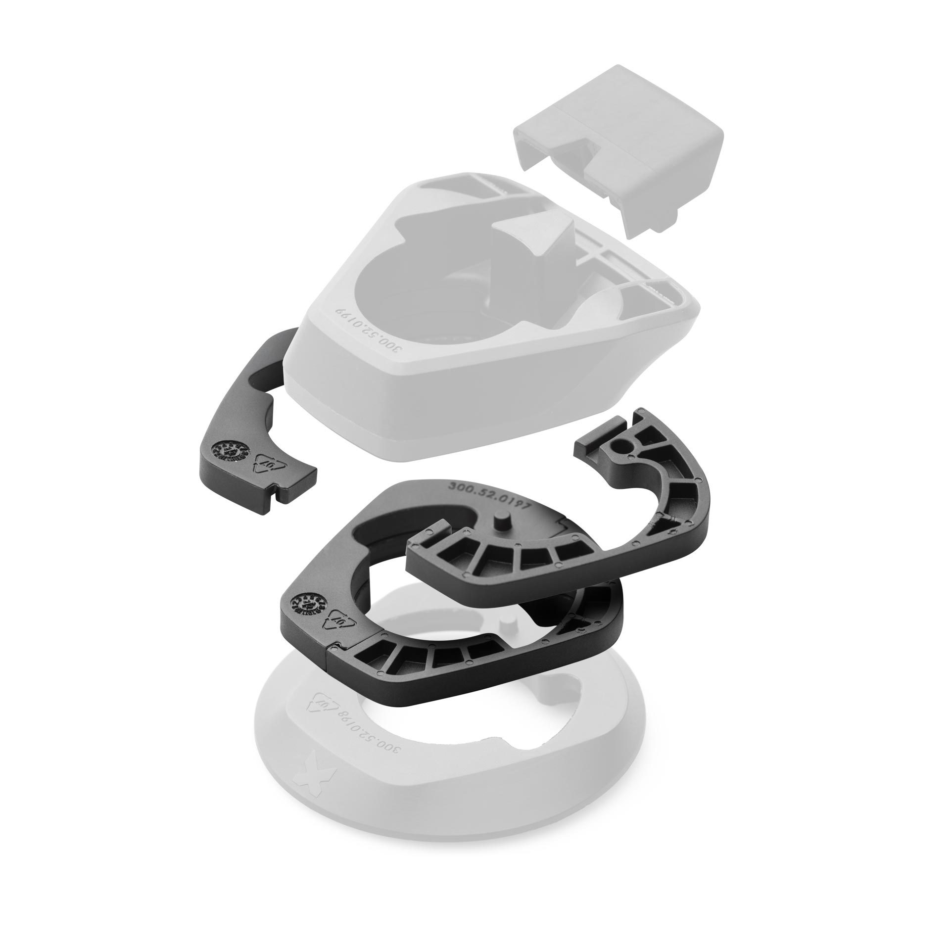 Sixpack Millenium ICR Spacer Set schwarz