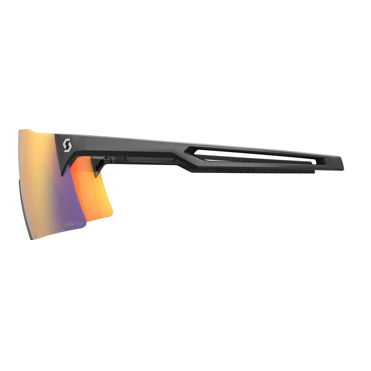 Scott Stride Compact AMP Wechselscheiben Fahrrad Brille schwarz/rot chrome