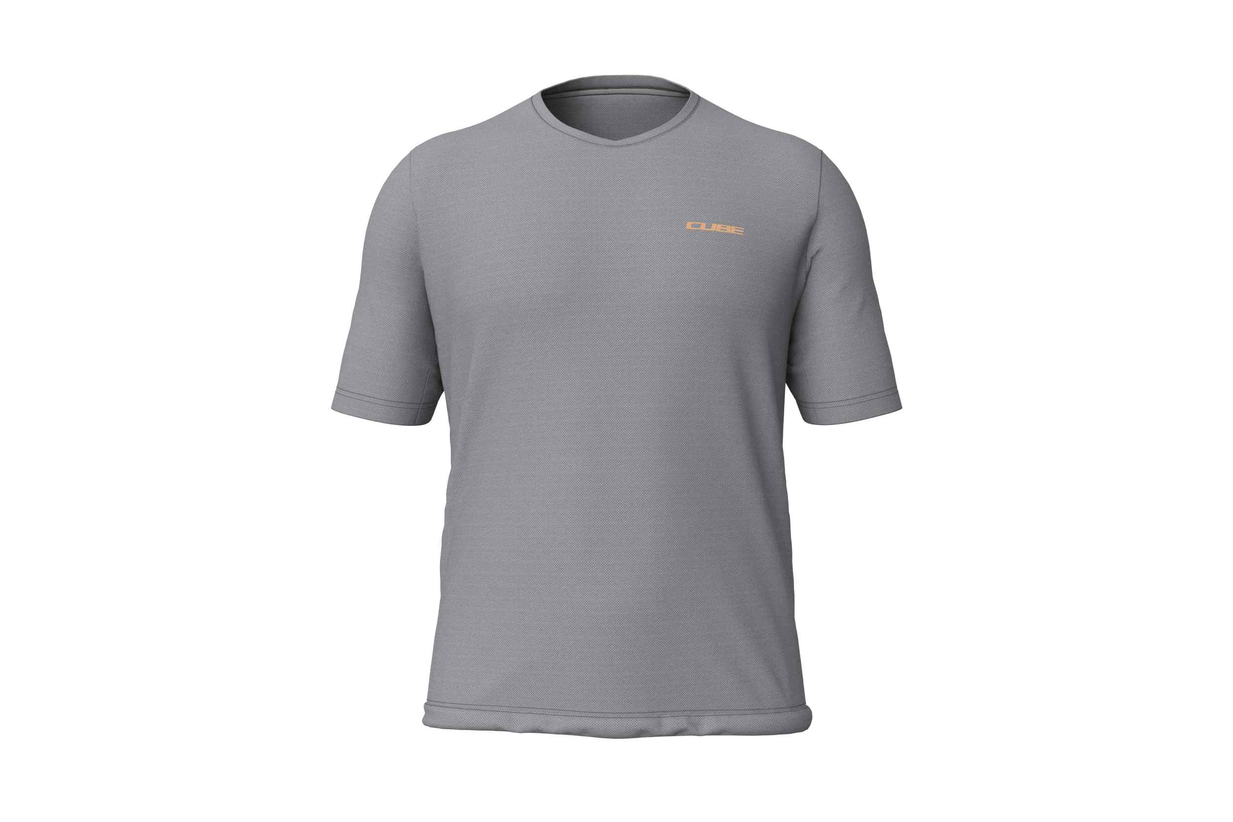 Cube Gravel Fahrrad Trikot kurz grau 2026