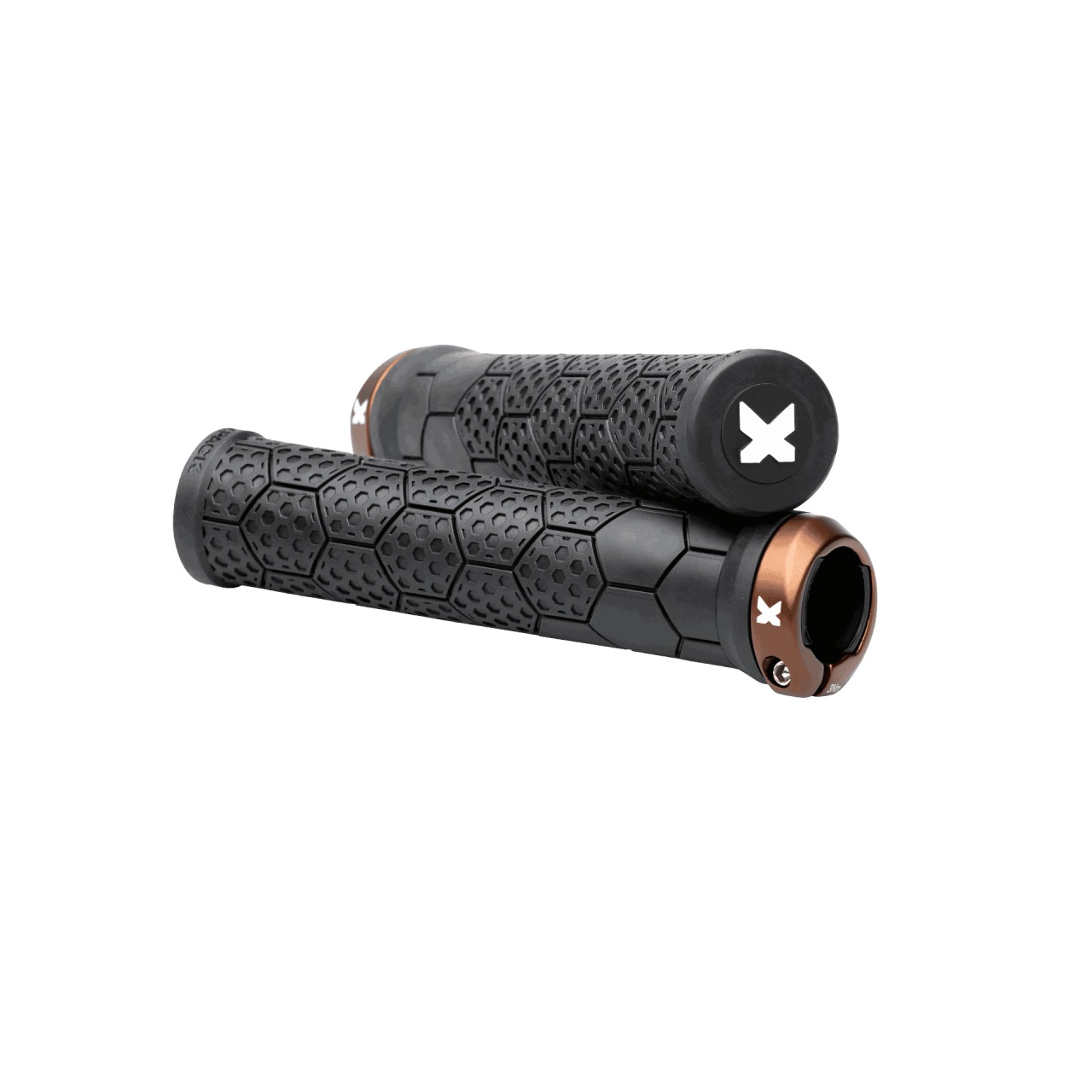 Sixpack Z-Trix AL Lock-On Fahrrad Schraubgriffe schwarz/bronzefarben