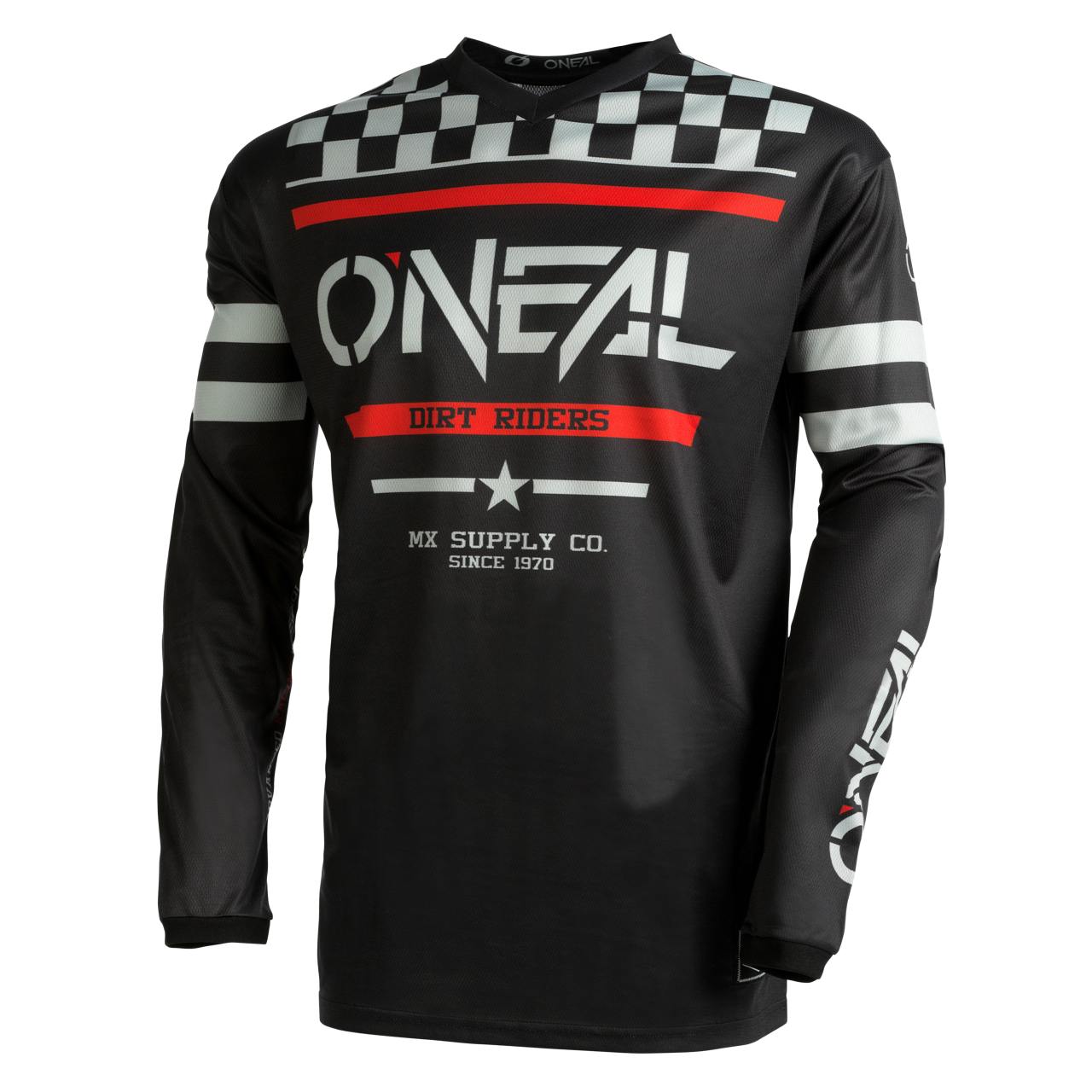 O'Neal Element Squadron Youth Kinder FR Jersey Trikot lang schwarz/grau 2023 Oneal