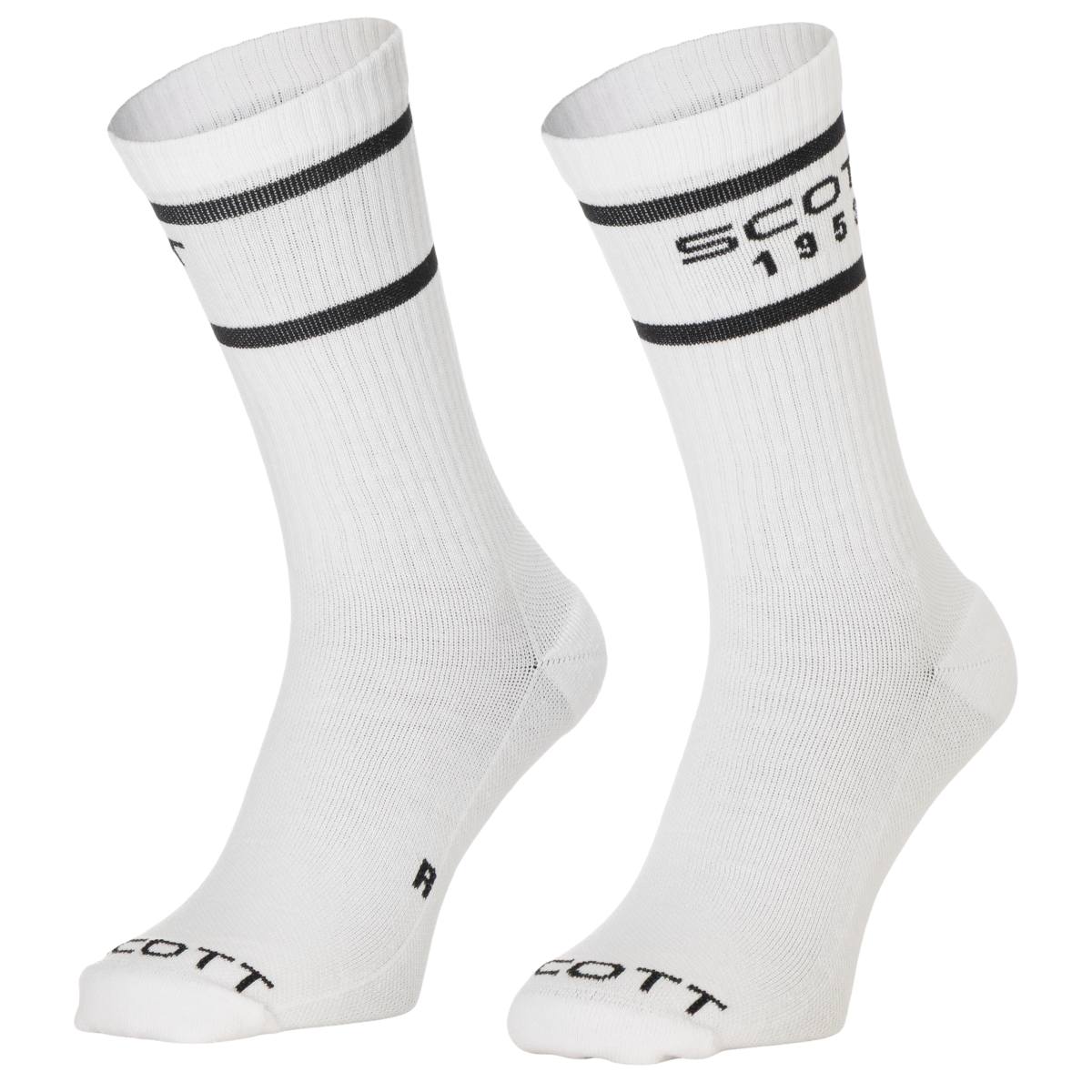 Scott Retro Casual Crew 3er Pack Fahrradsocken weiß/schwarz 2027
