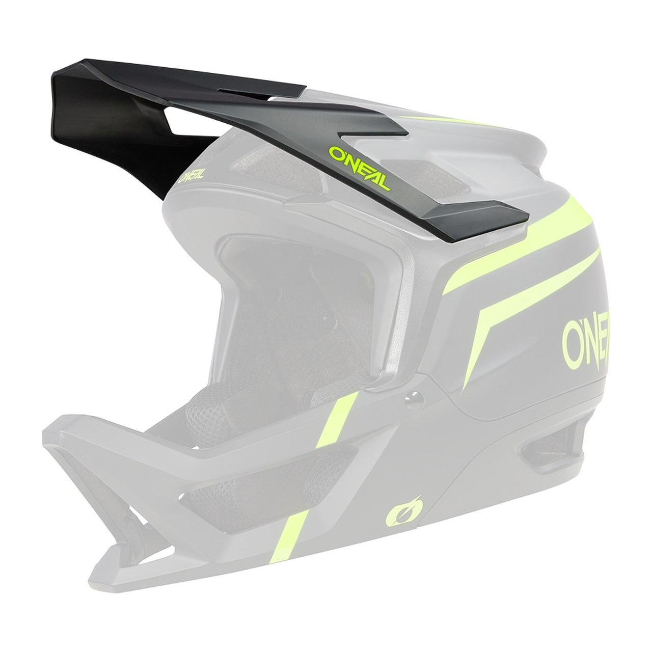 O'Neal Transition Flash Visor Helm Blende Schirm schwarz/gelb Oneal