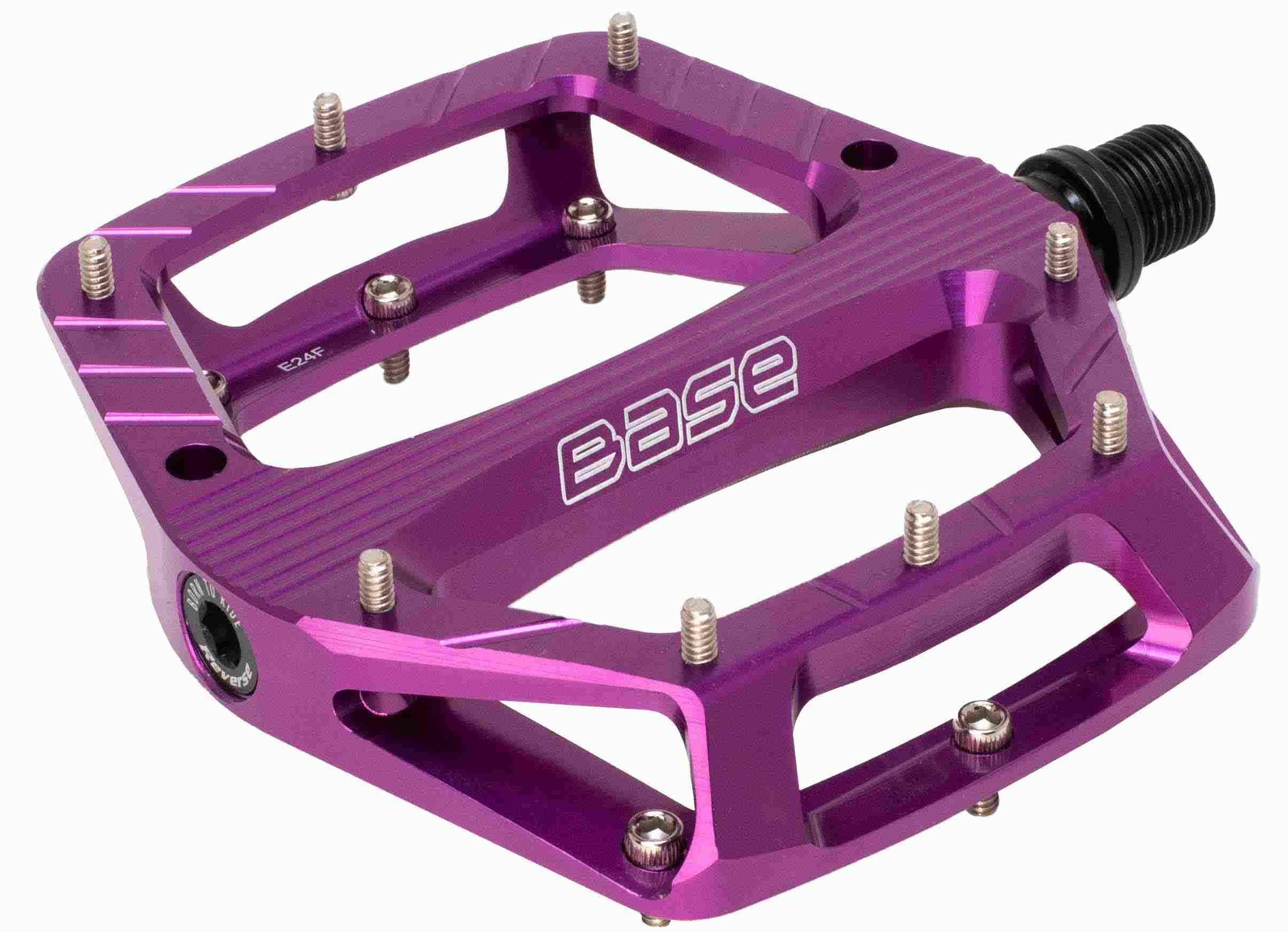 Reverse Base Flat Fahrradpedale lila