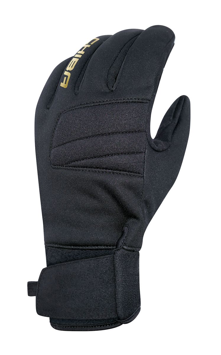 Chiba Classic Winter Fahrrad Handschuhe schwarz/goldfarben 2027