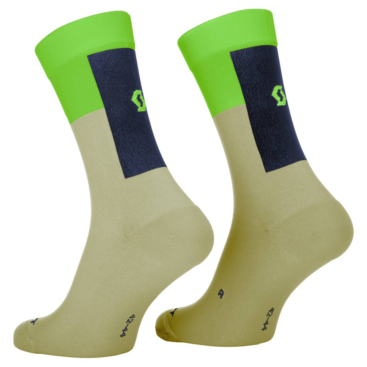 Scott Block Stripe Crew Fahrradsocken mist blau/grün 2027