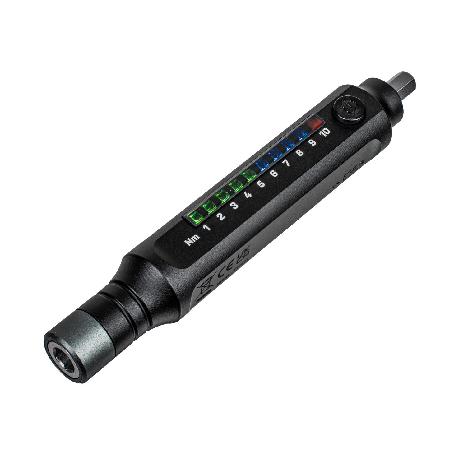 Topeak E-TorqBar 1-10 Nm Werkzeugset mit digitaler Drehmomenthülse schwarz