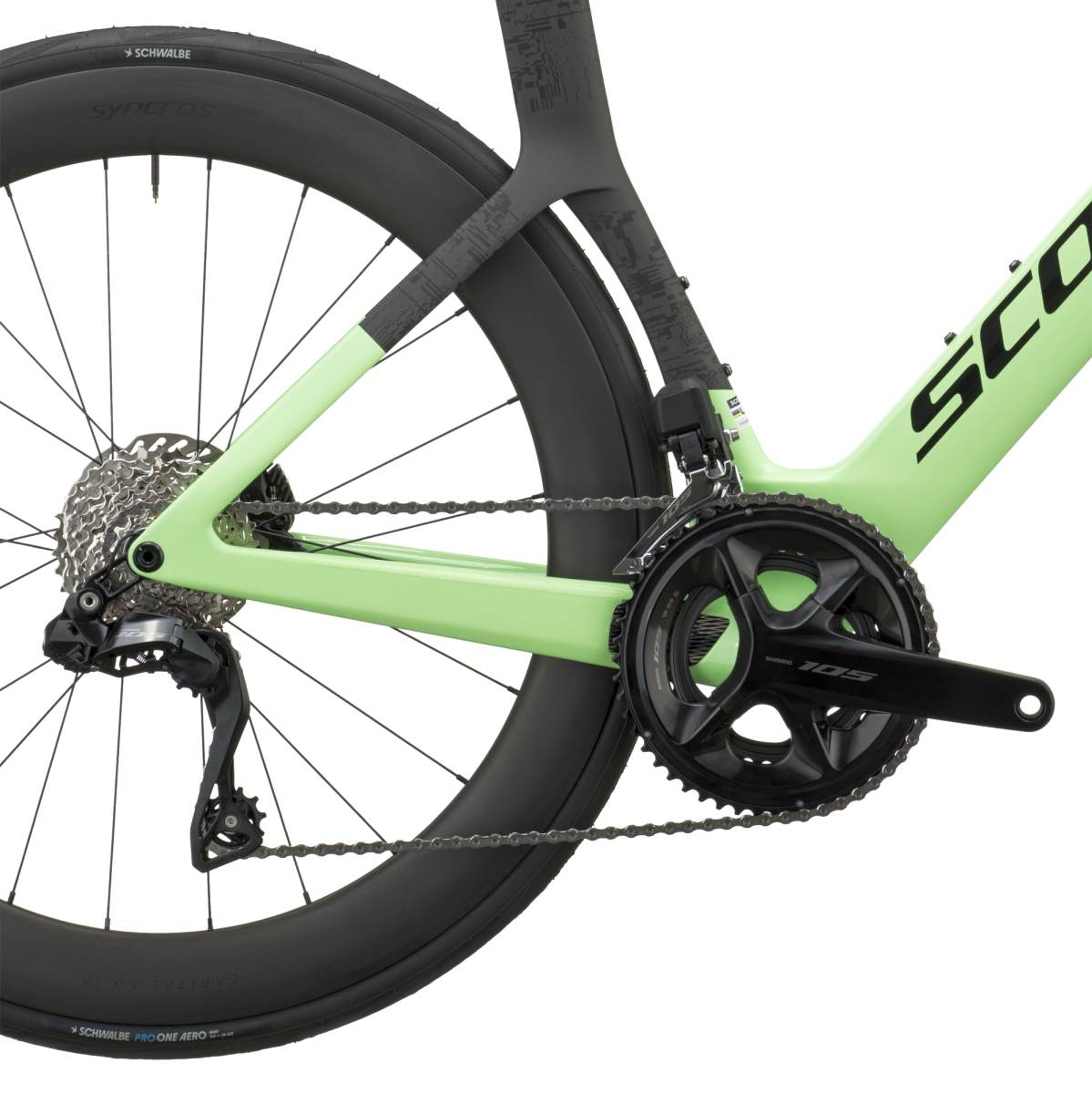 Scott Foil RC 20 Carbon Rennrad paradise grün/carbon schwarz 2027