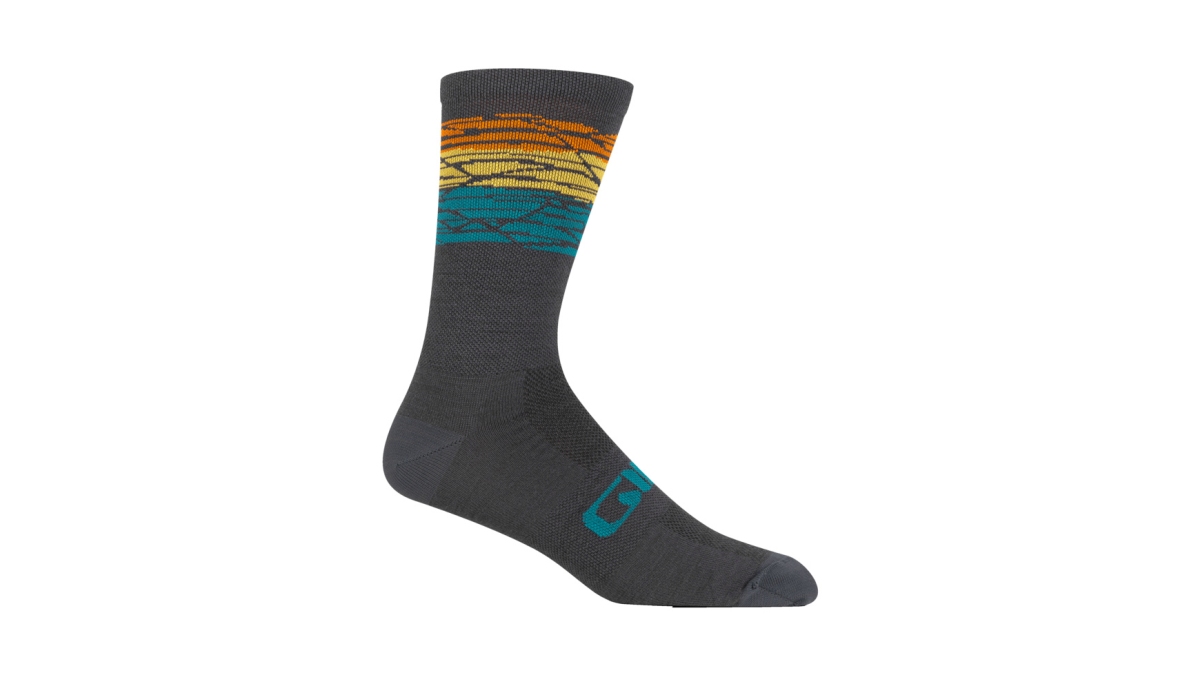 Giro Seasonal Merino Wool Winter Fahrrad Funktionssocken grau/blau 2022