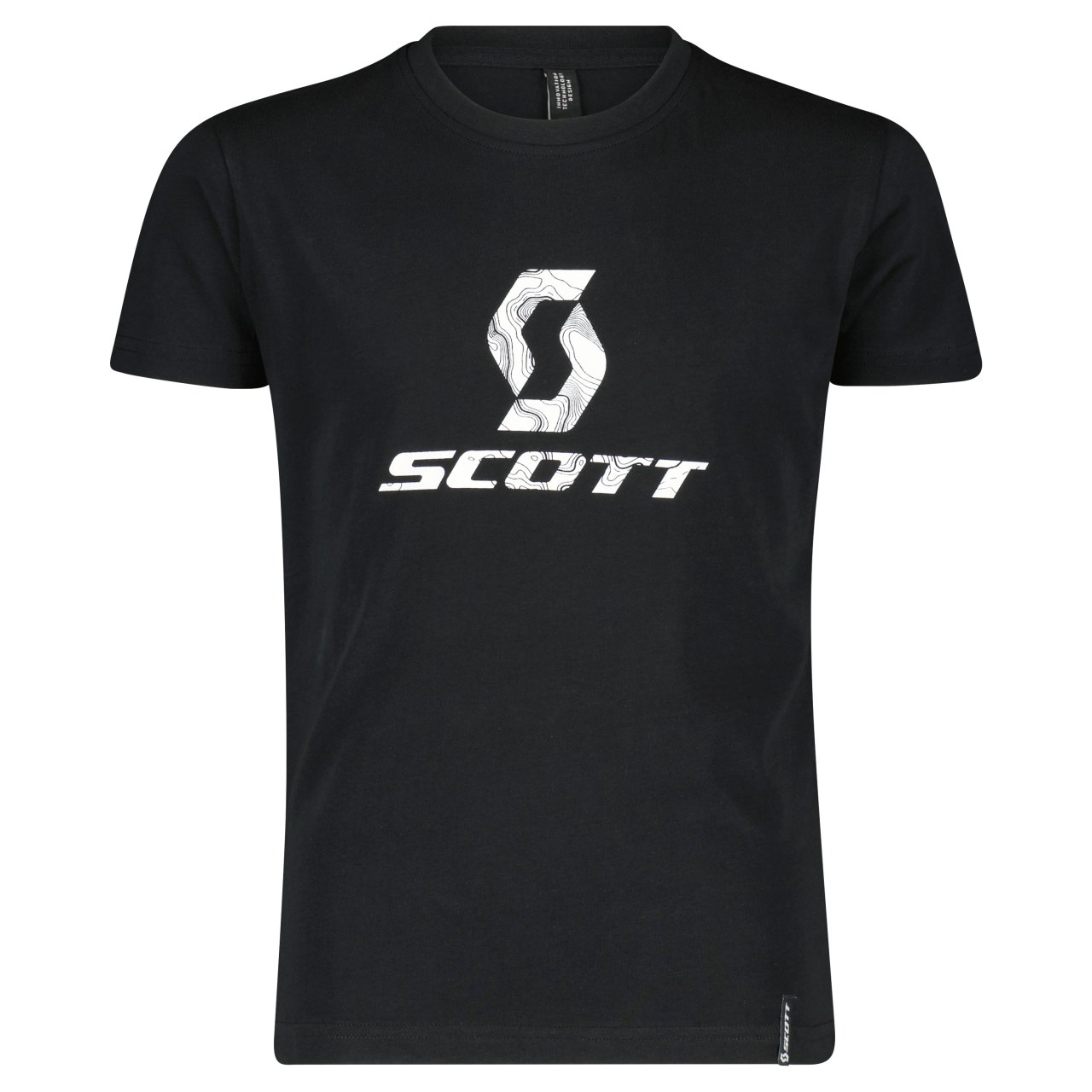 Scott 10 Icon Junior Kinder Freizeit T-Shirt schwarz 2025