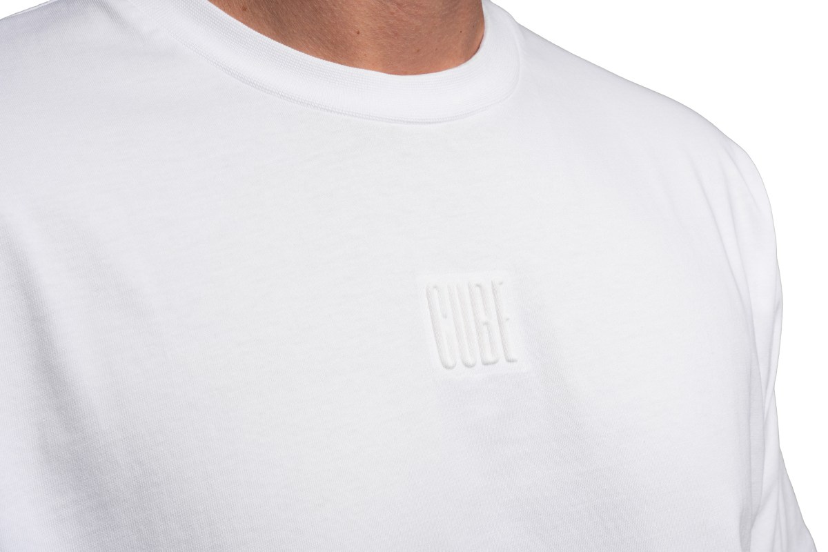 Cube Organic Embossed Freizeit T-Shirt weiß 2027