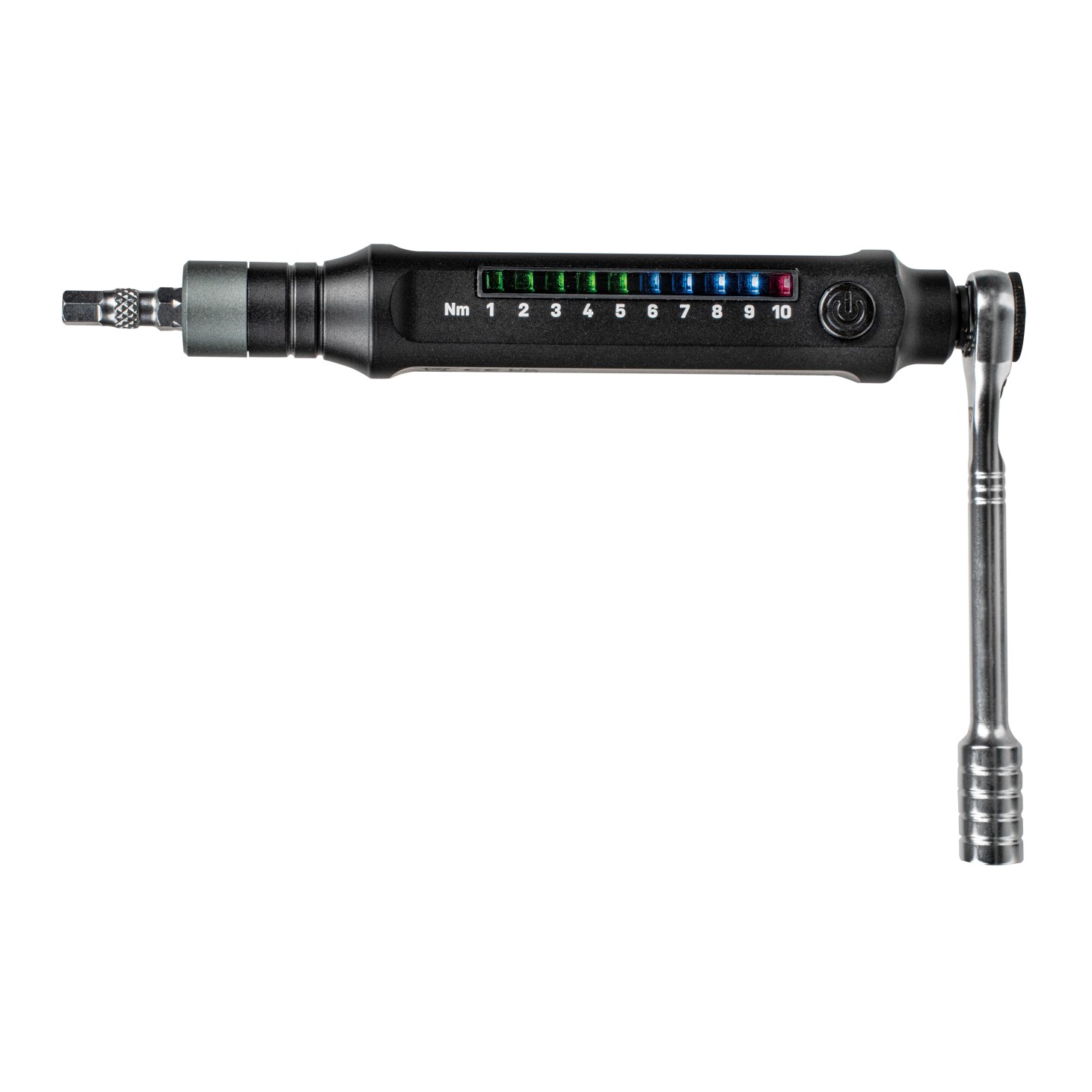 Topeak E-TorqBar 1-10 Nm Werkzeugset mit digitaler Drehmomenthülse schwarz
