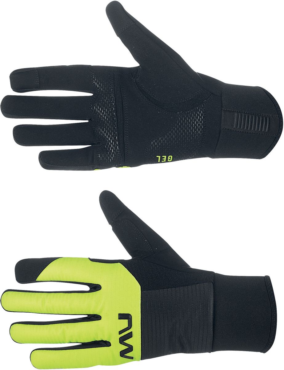 Northwave Fast Gel Winter Fahrrad Handschuhe schwarz/gelb 2025