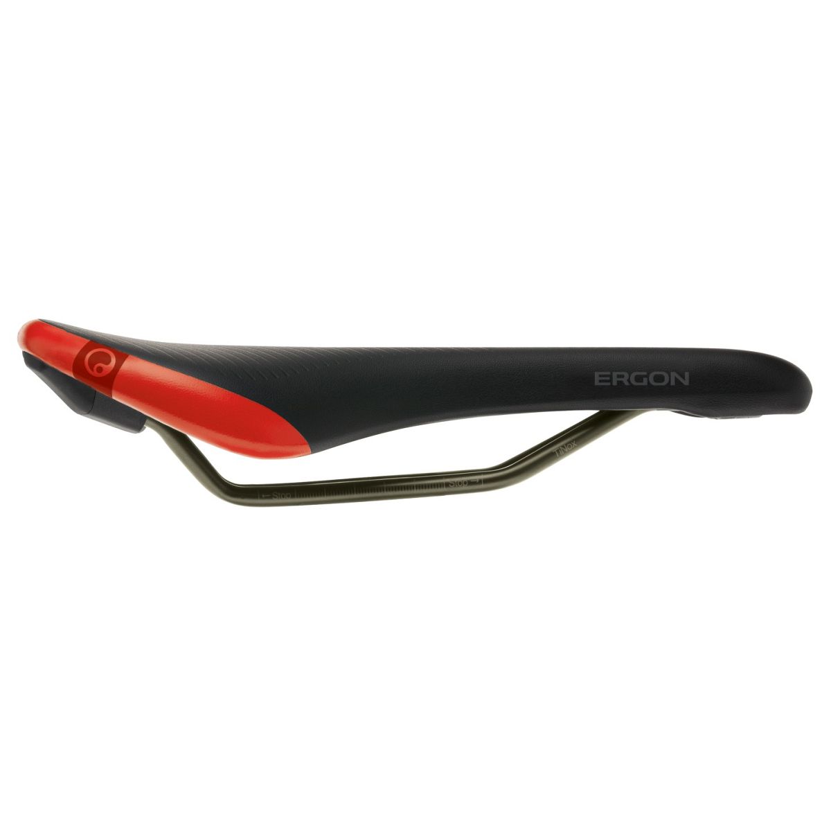 Ergon SM Pro ergonomischer MTB Fahrrad Sattel schwarz/risky rot