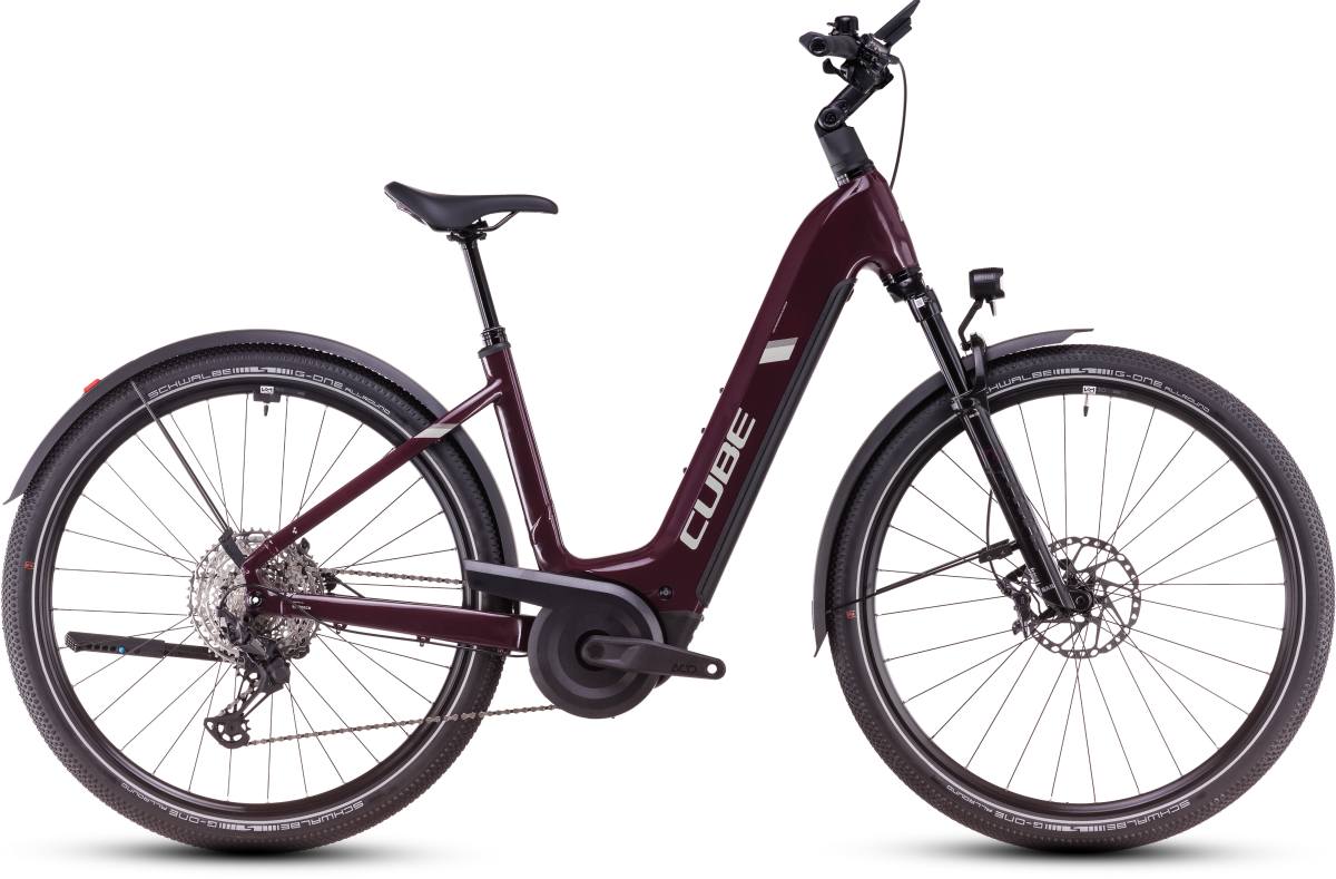Cube Nuride Hybrid SLX 800 Allroad 29'' Easy Entry E-Bike MTB Pedelec amarone lila 2025