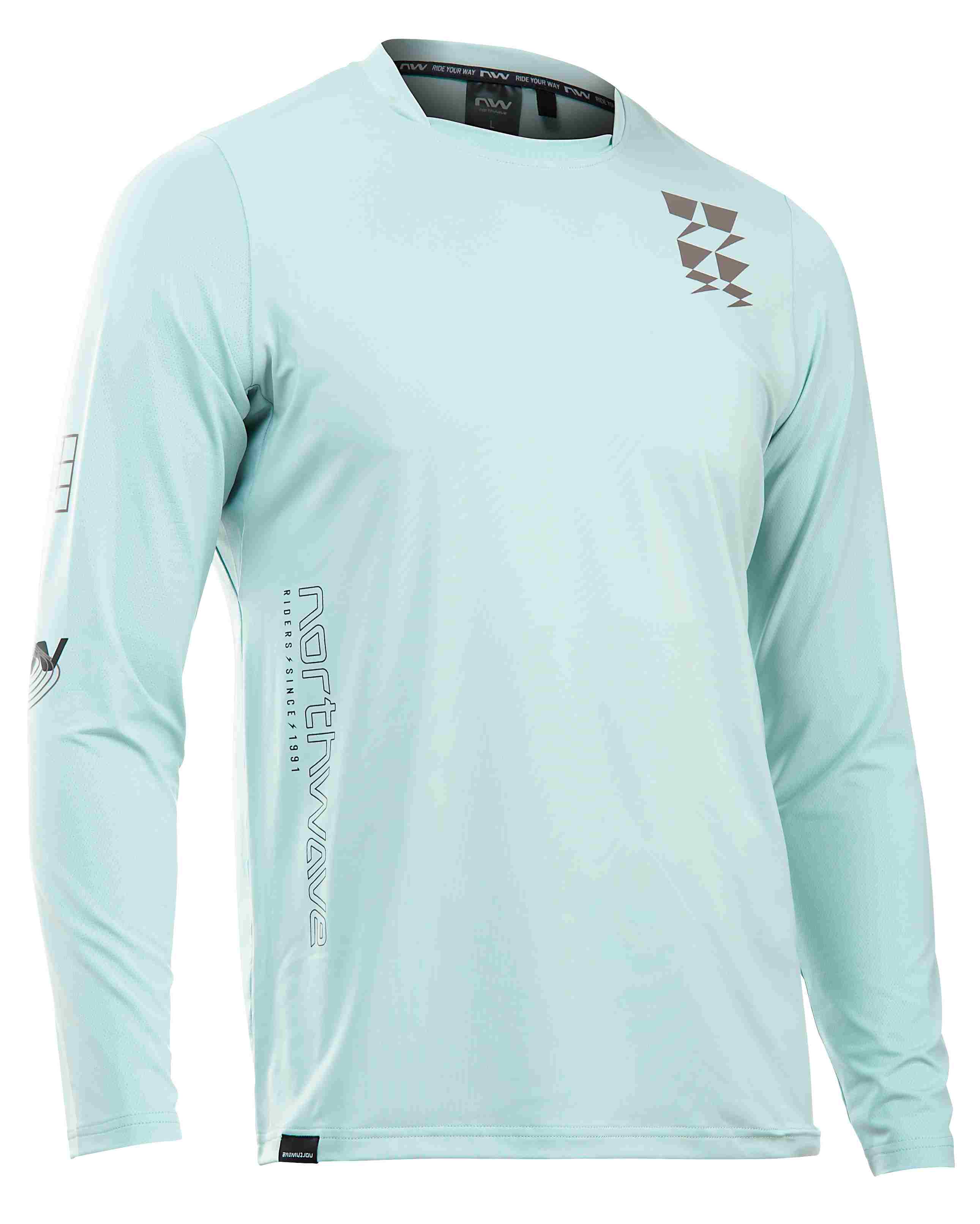 Northwave Bomb Fahrrad Trikot lang surf grün 2024