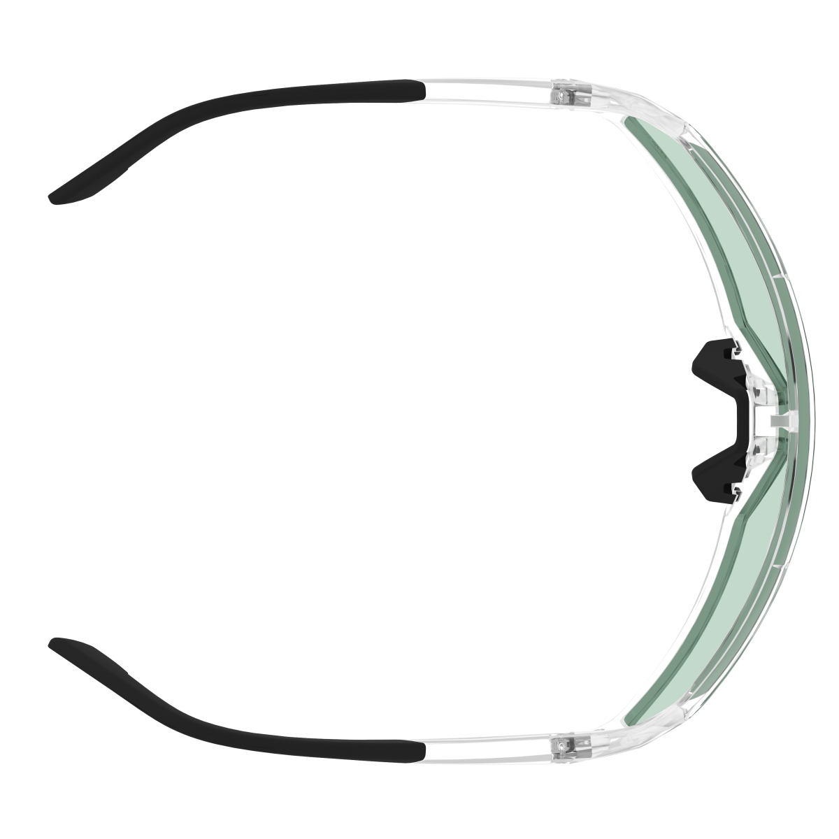 Scott Pro Shield AMP Wechselscheiben Fahrradbrille translucent/grün chrome