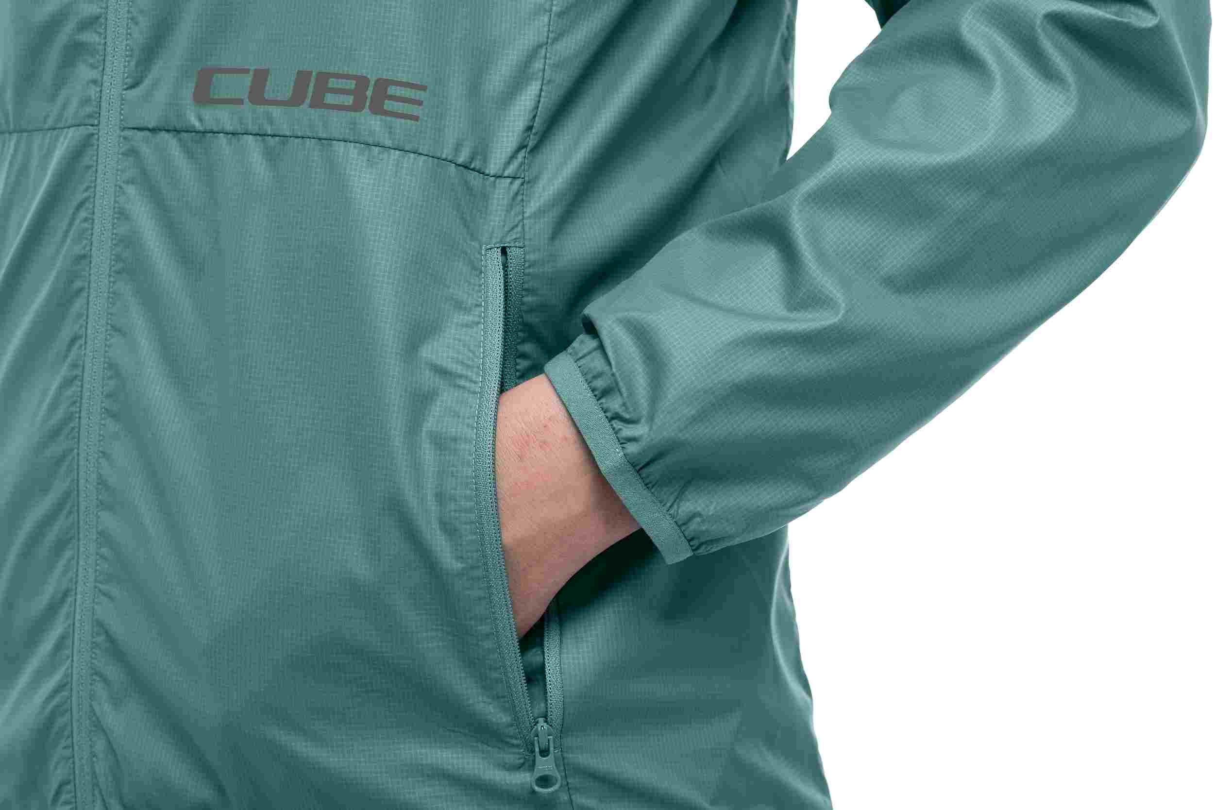 Cube ATX Allwetter Damen Fahrrad Regenjacke mint grün 2026