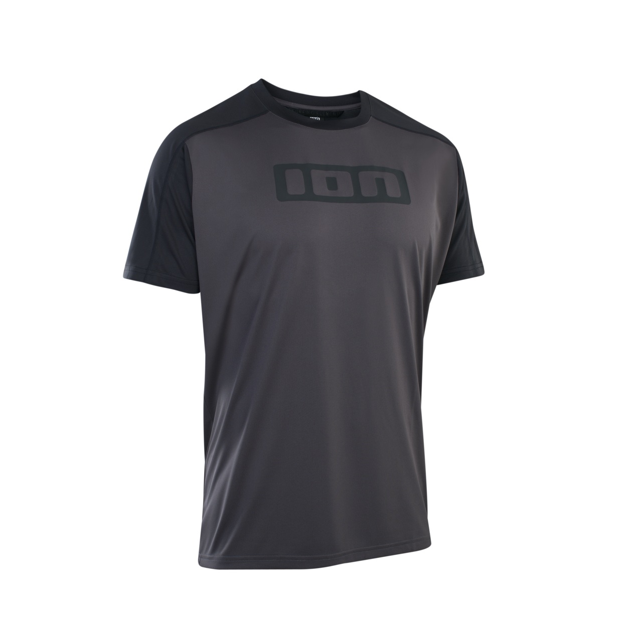 Ion Logo Fahrrad Trikot kurz grau/schwarz 2023