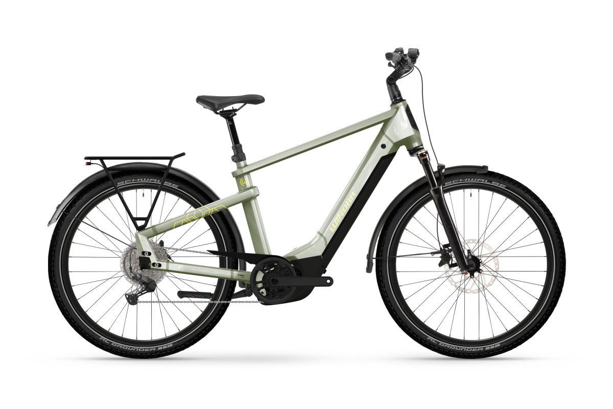 Winora Yakun X10 800 High 27.5'' E-Bike Trekking Pedelec ivory grün 2026
