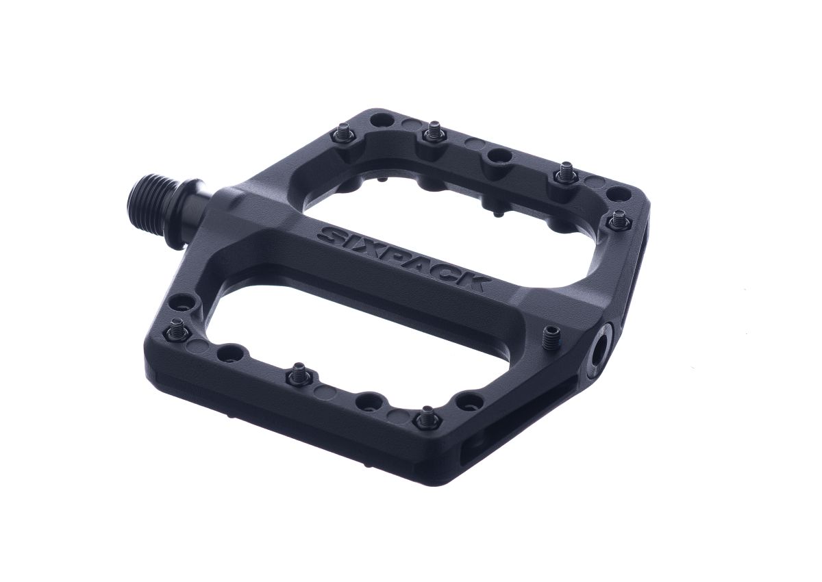 Sixpack Menace 3.0 Alu Flat Fahrrad Pedal stealth schwarz