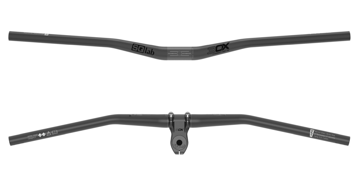 SQlab 3OX 12 Carbon MTB Gravity E-Bike Fahrrad Lenker 31.8mm / 780mm schwarz