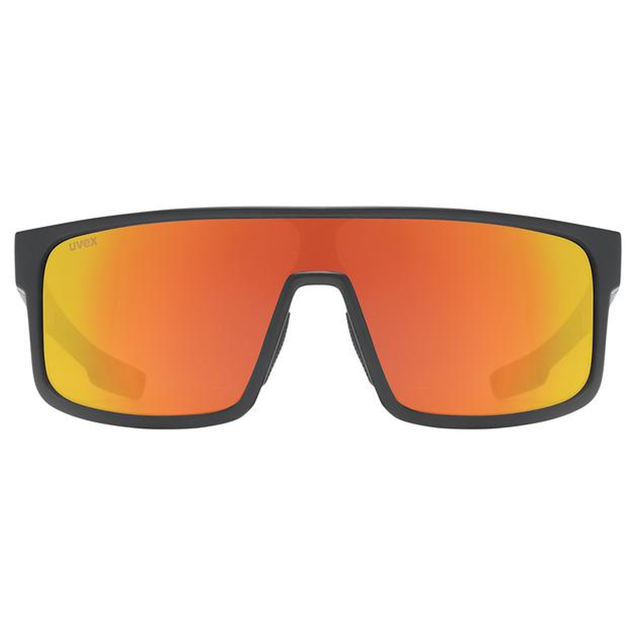 Uvex LGL 51 Sport / Freizeit Brille matt schwarz/mirror rot