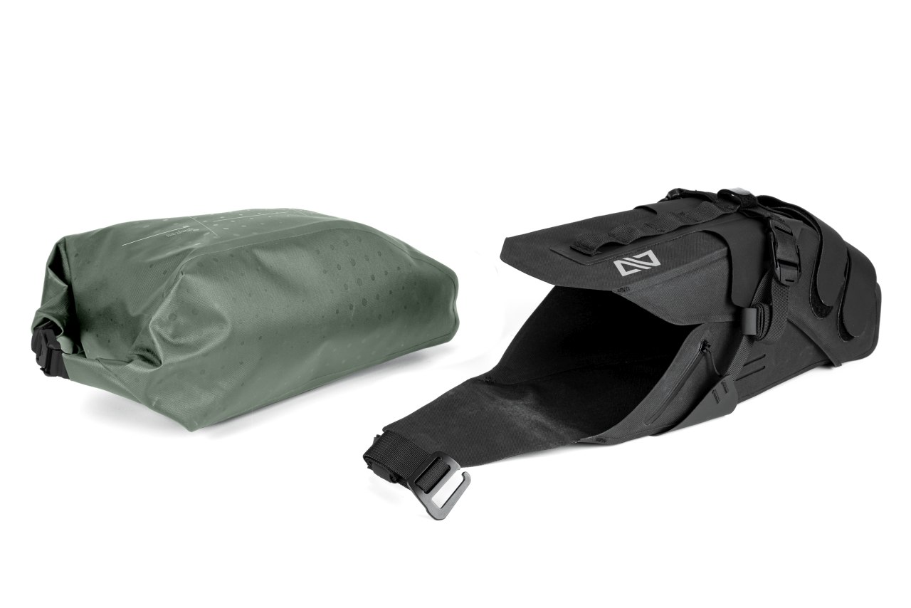 Acid Pack Pro 11 Bikepacker Fahrrad Satteltasche grün