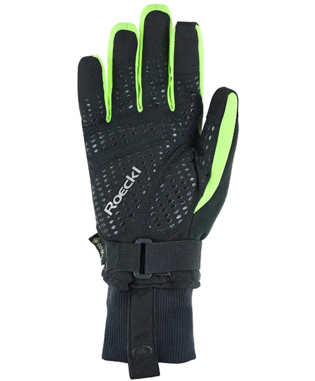 Roeckl Rocca 2 GTX Winter Fahrrad Handschuhe lang schwarz/gelb 2024