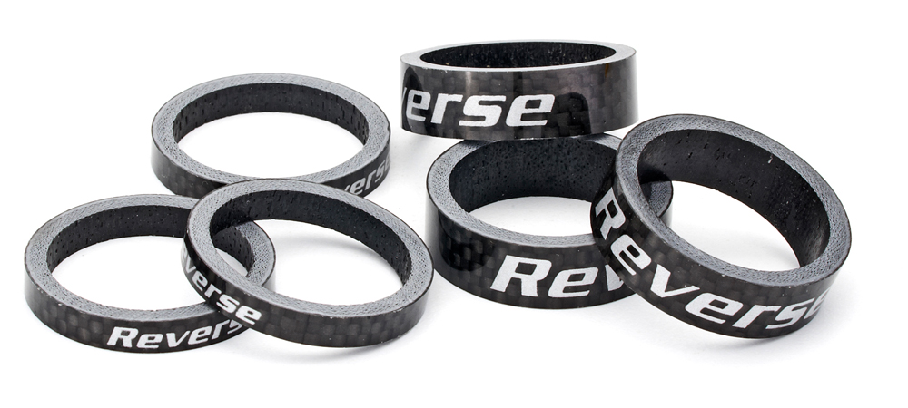 Reverse Gabelschaft Carbon Spacer 5mm 1 1/8 schwarz