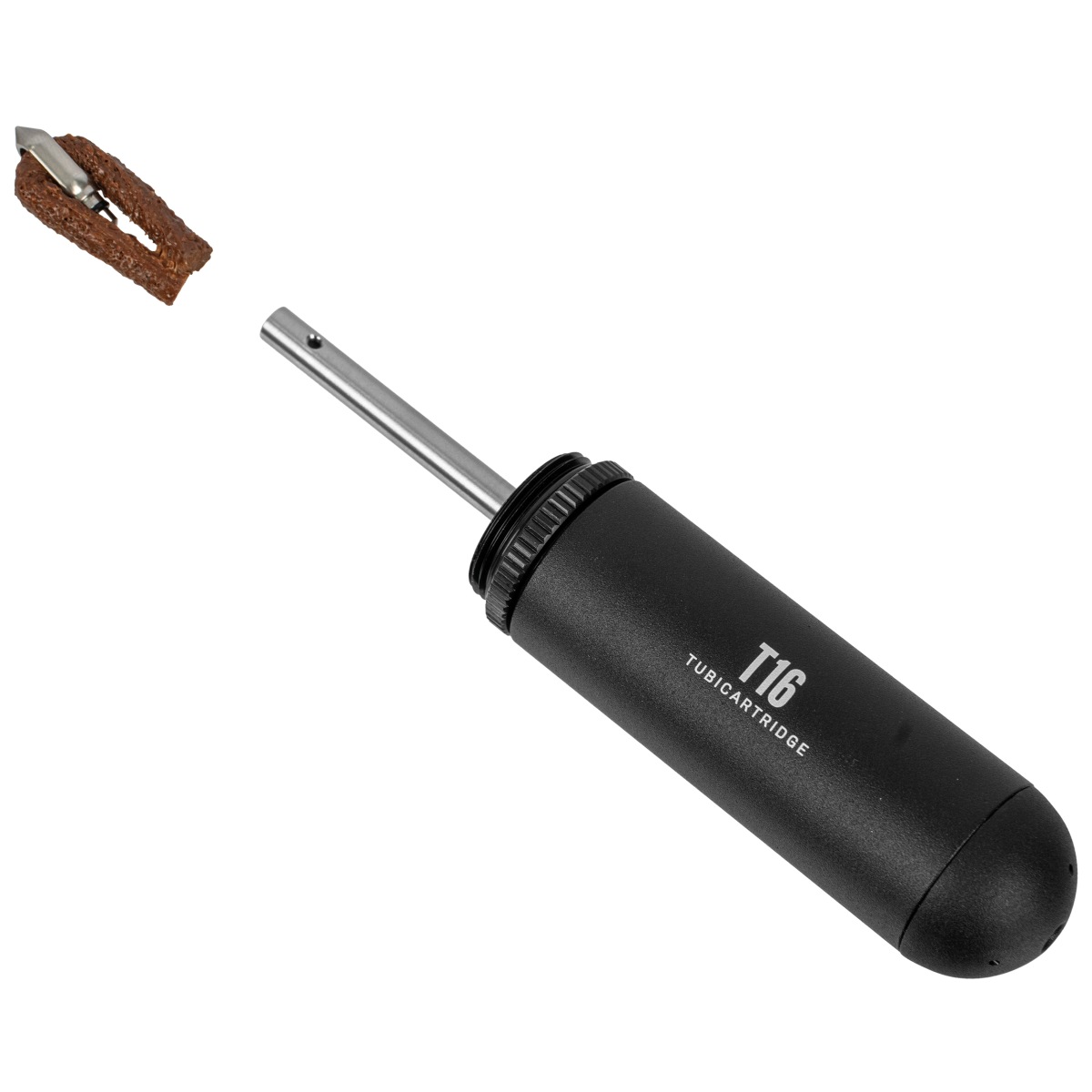 Topeak TubiCartridge T16 Tubeless-Reparaturset in Form einer 16 g CO2-Kartusche schwarz