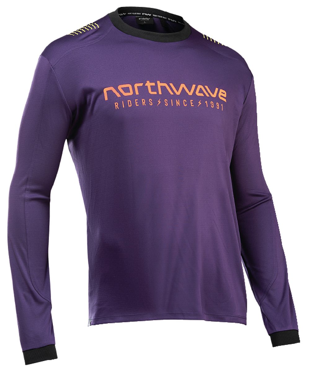 Northwave Sharp Fahrrad Trikot lang lila/orange 2025