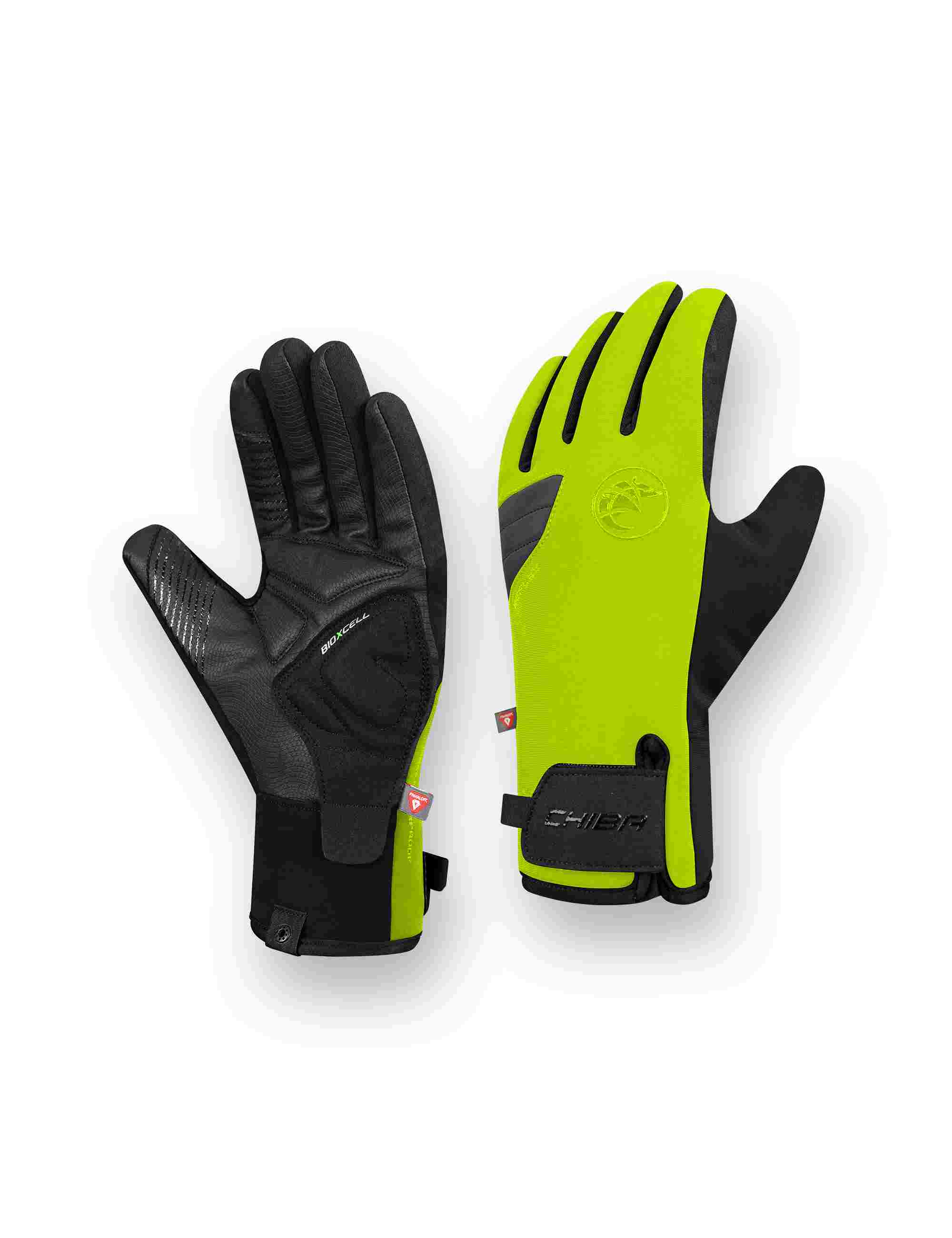 Chiba BioXCell Warm Winter Winter Fahrradhandschuhe lang neongelb 2027