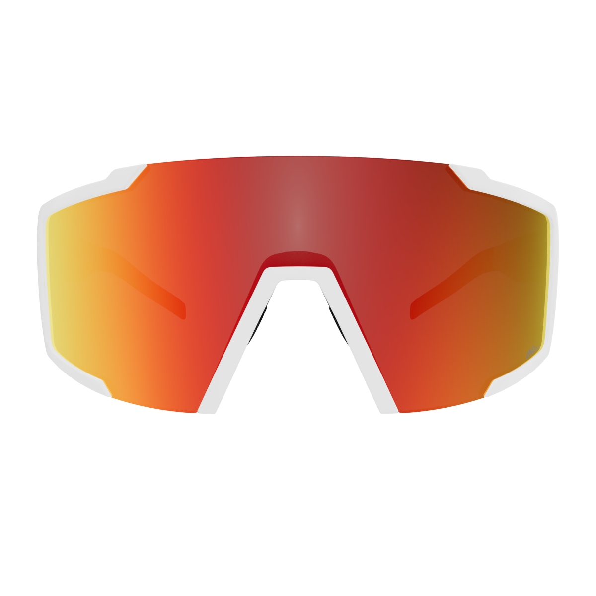 Scott Shield AMP Wechselscheiben Fahrradbrille weiß/rot chrome