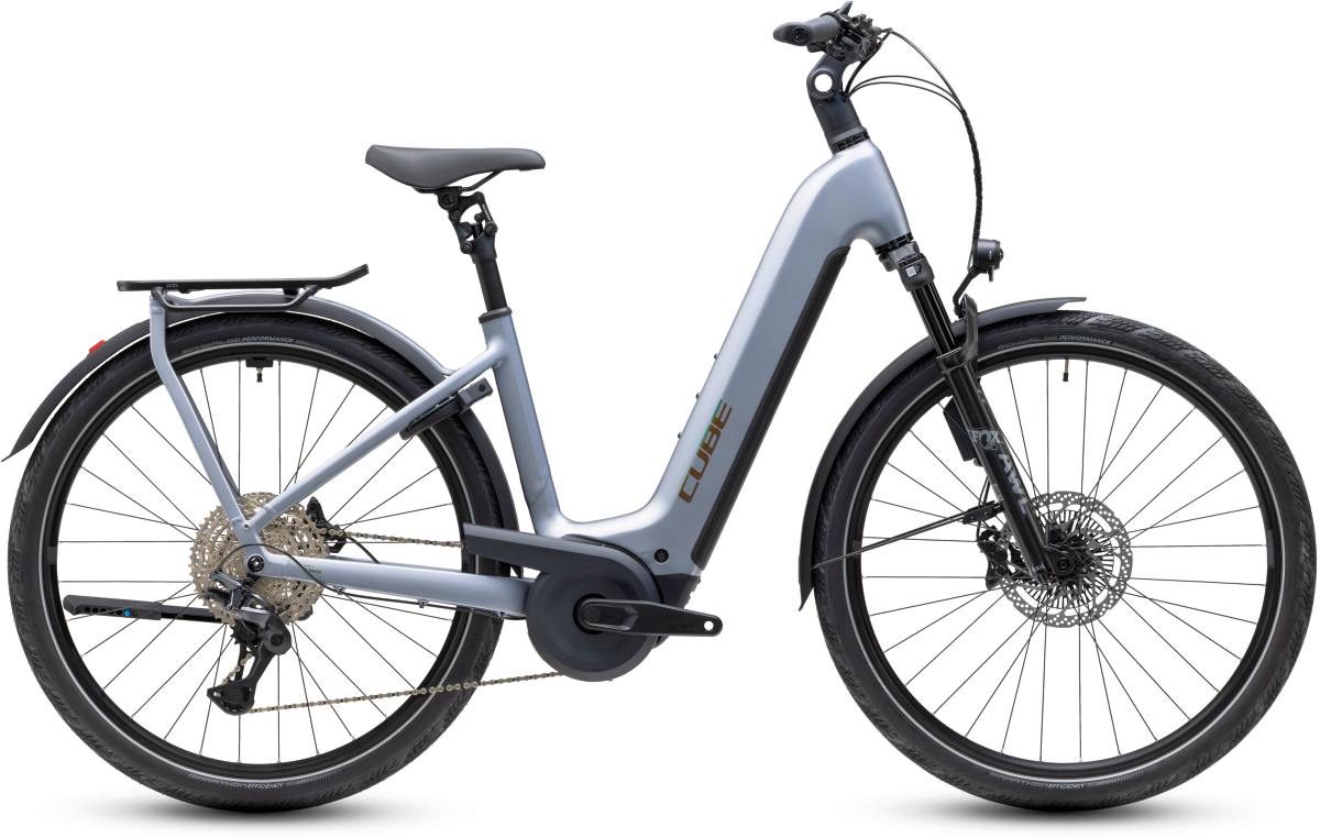 Cube Kathmandu Hybrid EXC 800 Easy Entry 28'' E-Bike Trekking Pedelec slategrey/chrome 2027