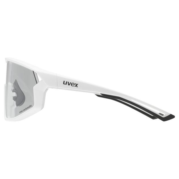 uvex skyryse V Fahrrad / Sport Brille matt weiß/litemirror silberfarben
