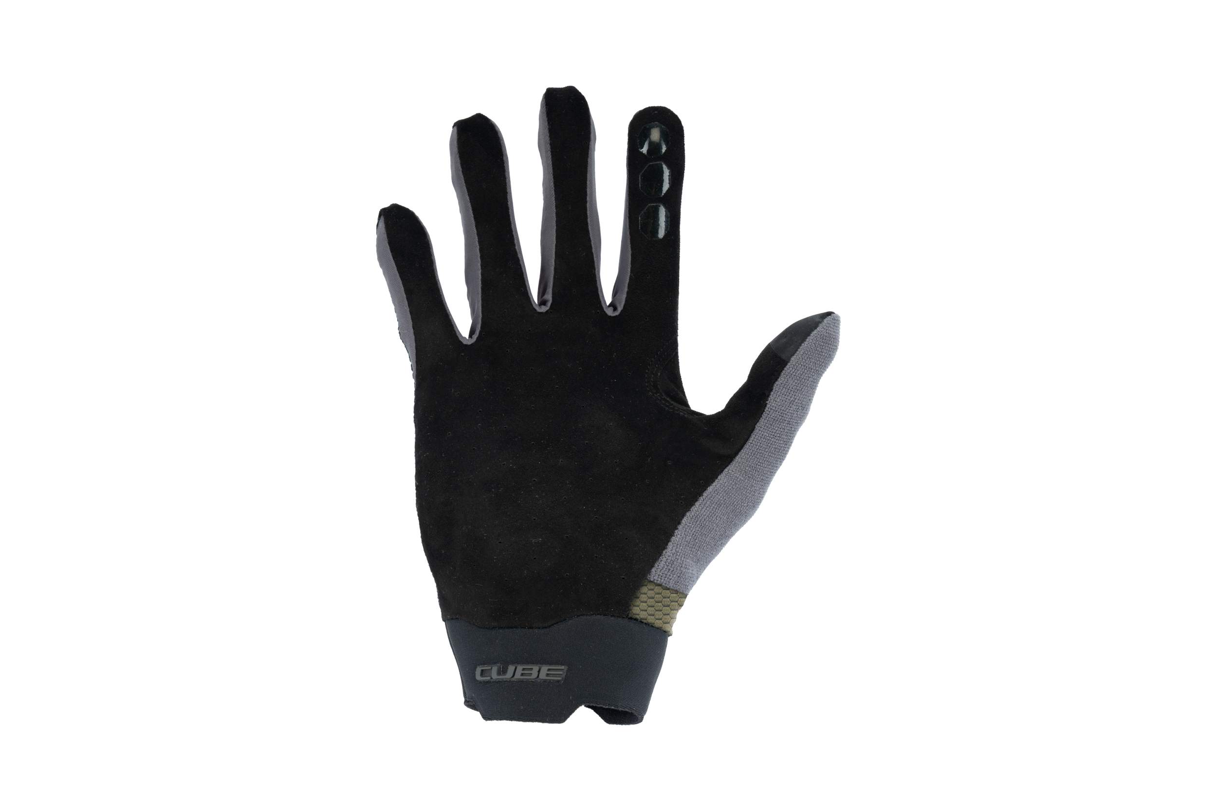 Cube Gravity TM Fahrrad Handschuhe lang olive grün/grau 2026