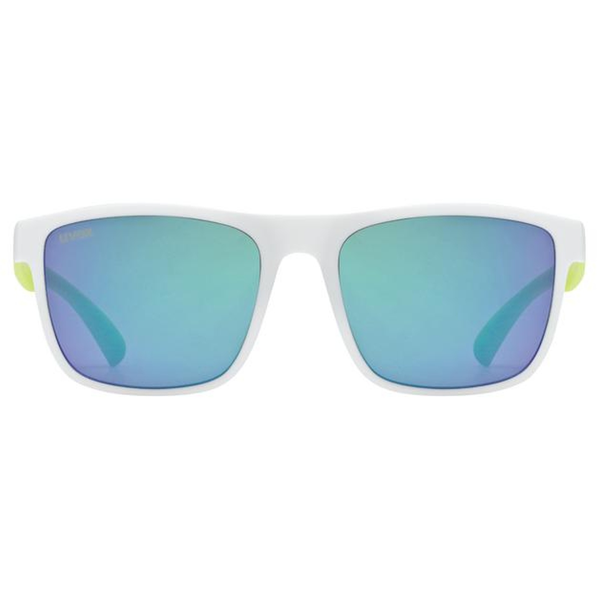 Uvex Rookie Kinder Fahrrad / Freizeit Brille weiß/grün/mirror grün