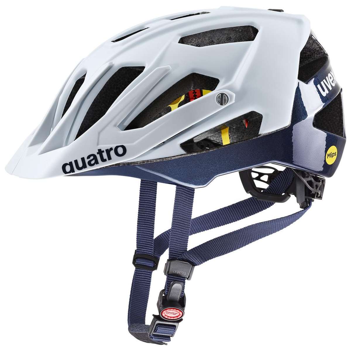 Uvex Quatro CC MIPS All Mountain Enduro MTB Fahrrad Helm matt cloud blau 2026