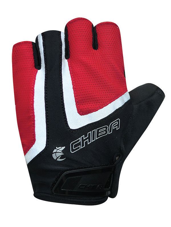 Chiba Gel Air Reflex Fahrrad Handschuhe kurz rot/schwarz 2027