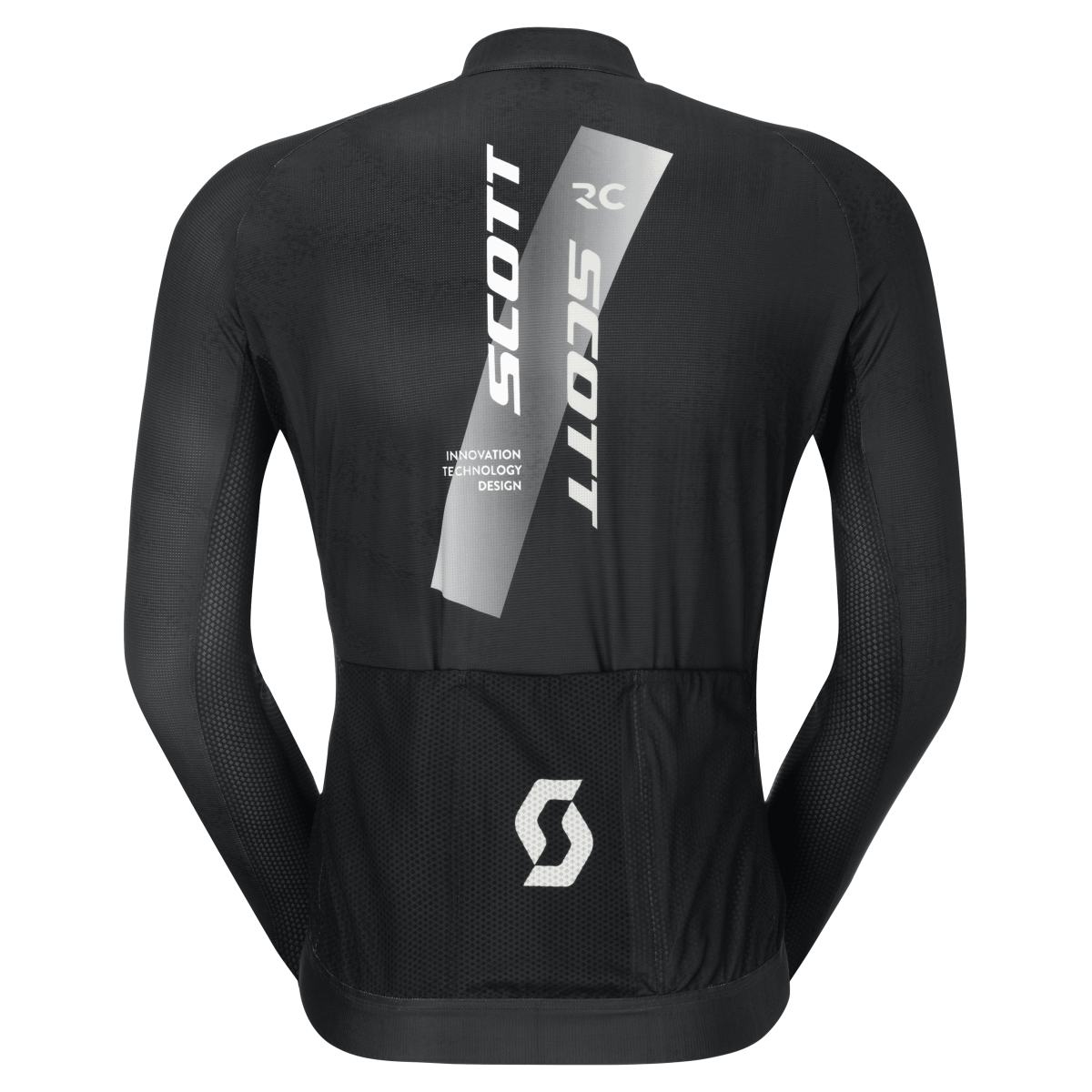 Scott RC Pro Fahrradtrikot langarm schwarz/weiß 2026