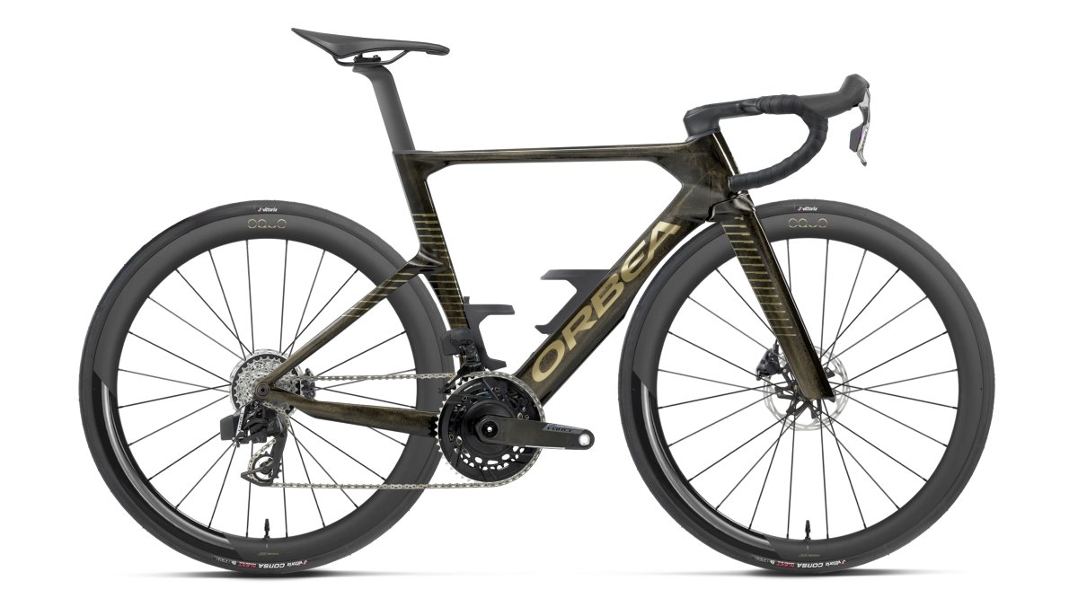 Orbea Orca Aero M21e LTD Carbon Rennrad magic gold c. view/titanium 2027