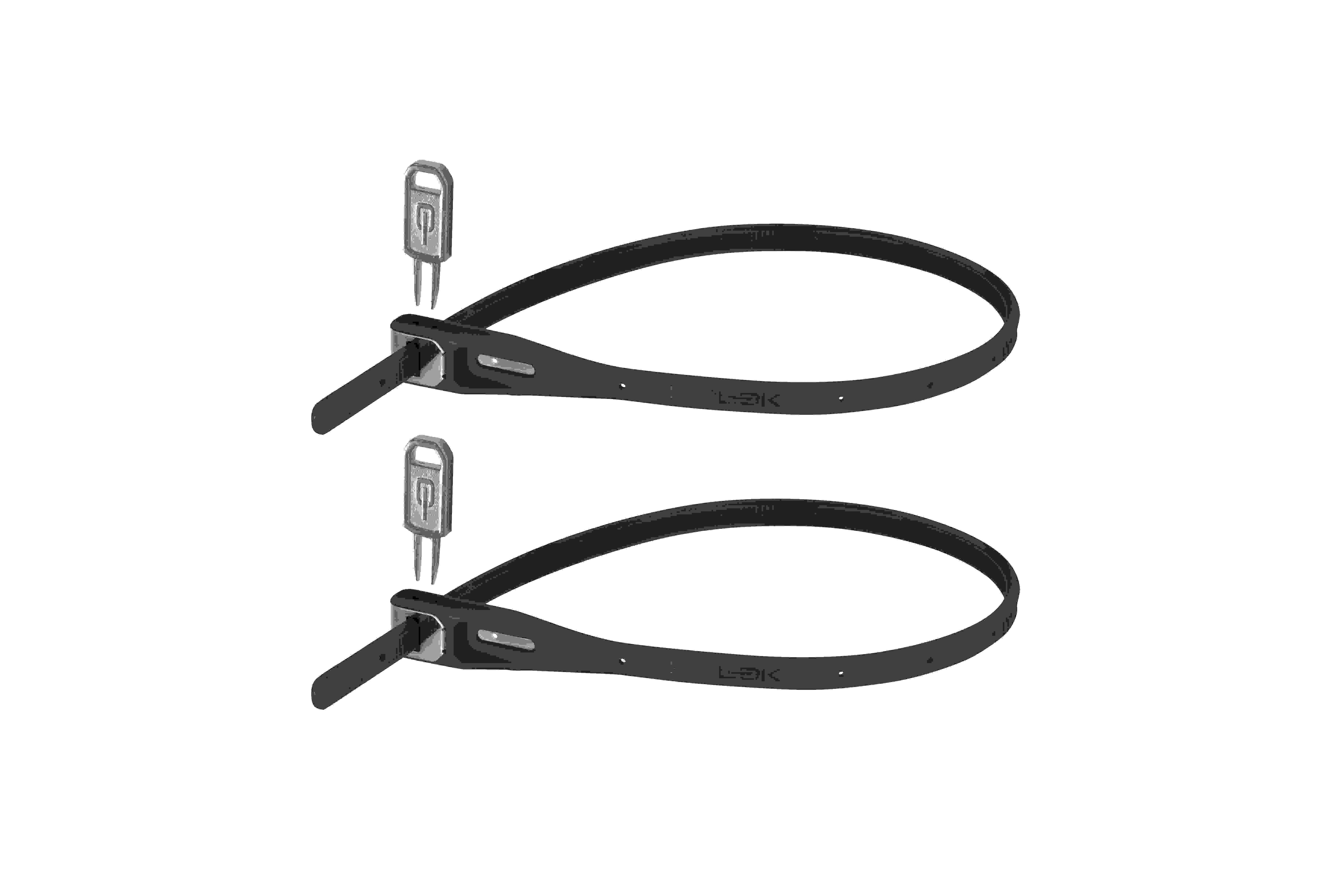 Hiplok Z Lok Twin Pack 2er Set 40cm Fahrrad Kabelbinderschloss schwarz